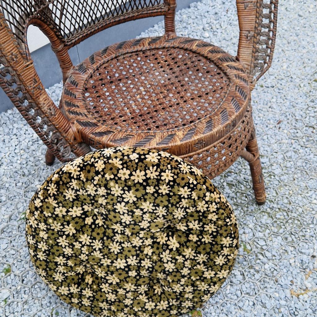 Peacock chair stoel,  pauwenstoel emmanuele , kussen e rotan, Ophalen of Verzenden