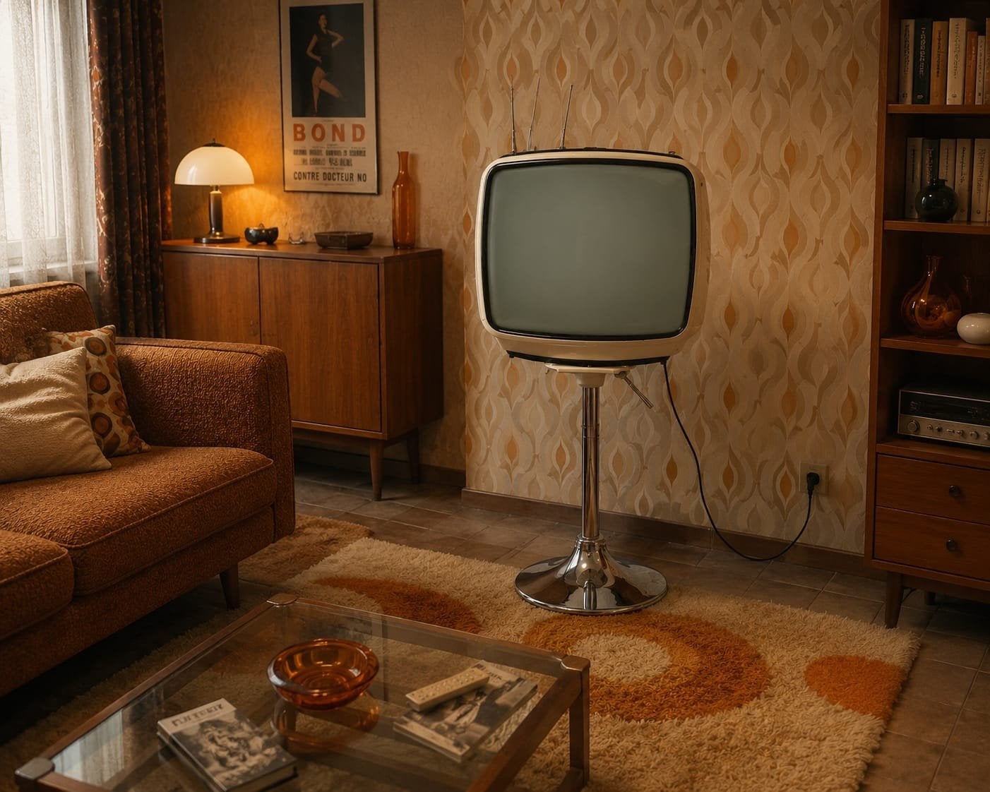 Prachtig icoon ui 1970! Deze opvallende tv, Ophalen, Huis en Inrichting