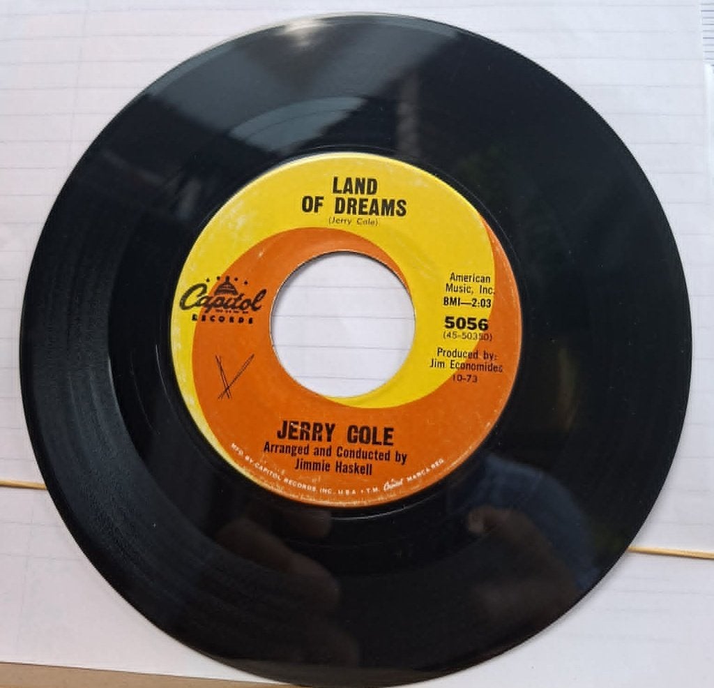 Popcorn Groove / Jerry Cole - Land Of Dreams, Enlèvement ou Envoi, Pop, 7 inch, Utilisé