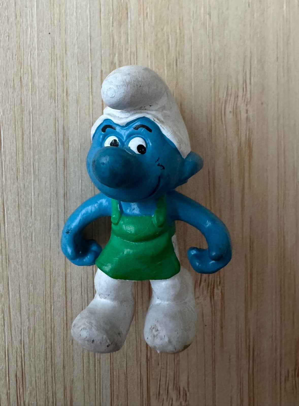 Miniatuur smurf- tuinsmurf - Peyo, Verzamelen, Ophalen, Gebruikt, Overige Smurfen, Poppetje, Figuurtje of Knuffel