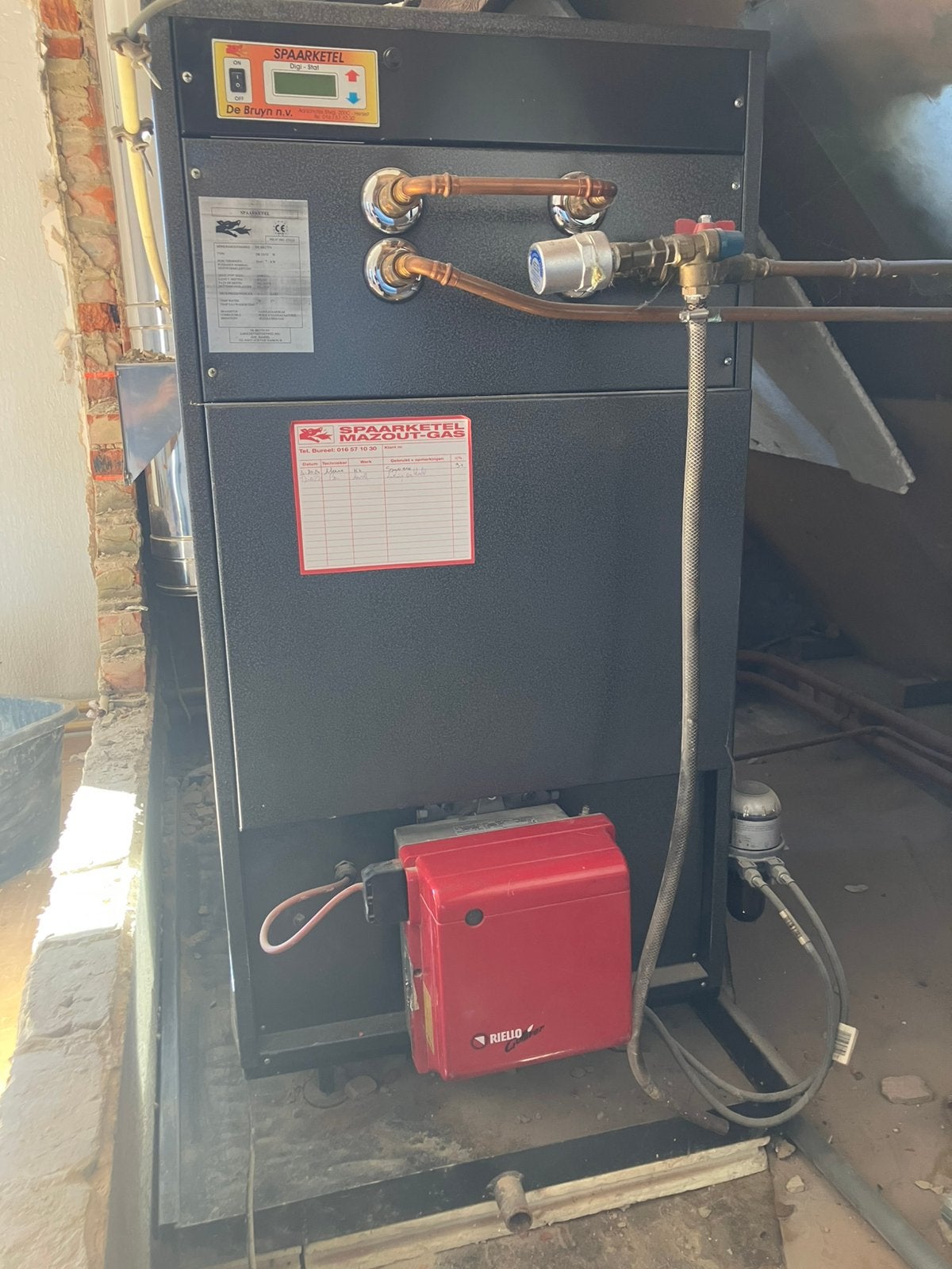 Mazoutketel met ingebouwde boiler, Doe-het-zelf en Bouw, Ophalen, Gebruikt