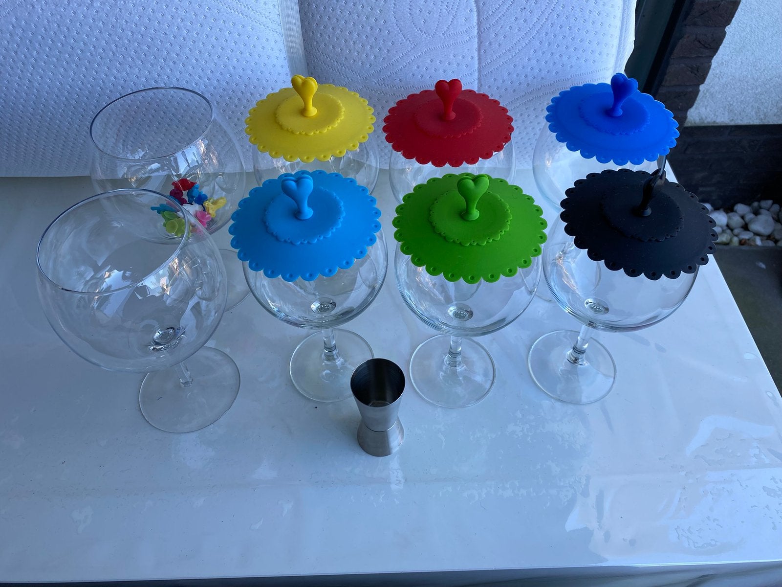 Toutes sortes de 14 images : tasses et assiettes en verre, Enlèvement, Comme neuf