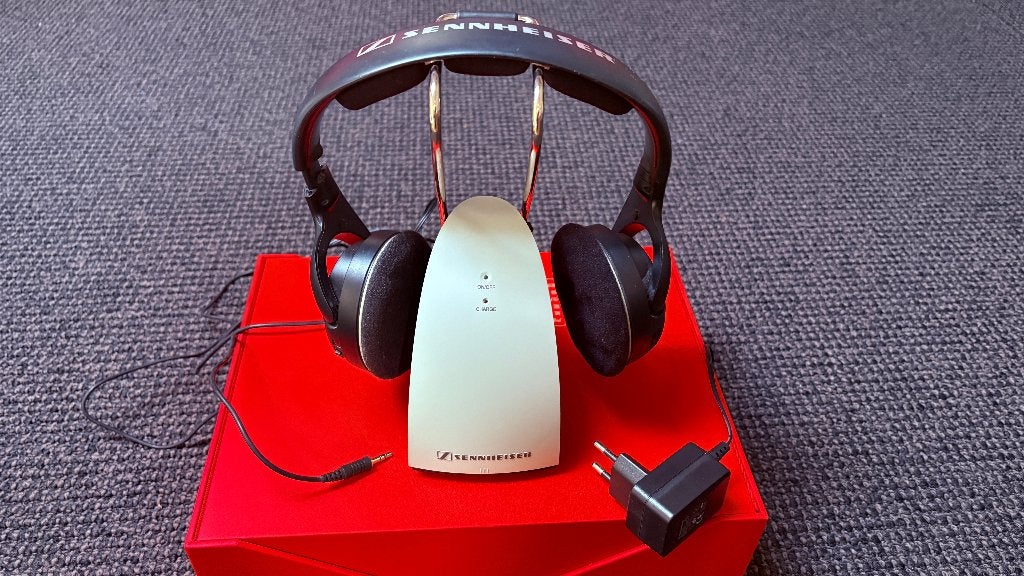 Casque sans fil Sennheiser RS 120 II - avec boîtier, Beige, Enlèvement ou Envoi, Sennheiser, Utilisé