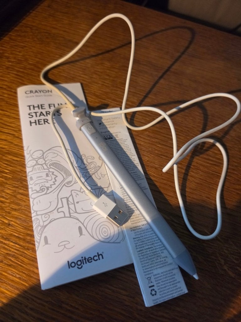 Logitech Crayon  voor iPad, Ophalen, Zo goed als nieuw, Grijs, Apple iPad