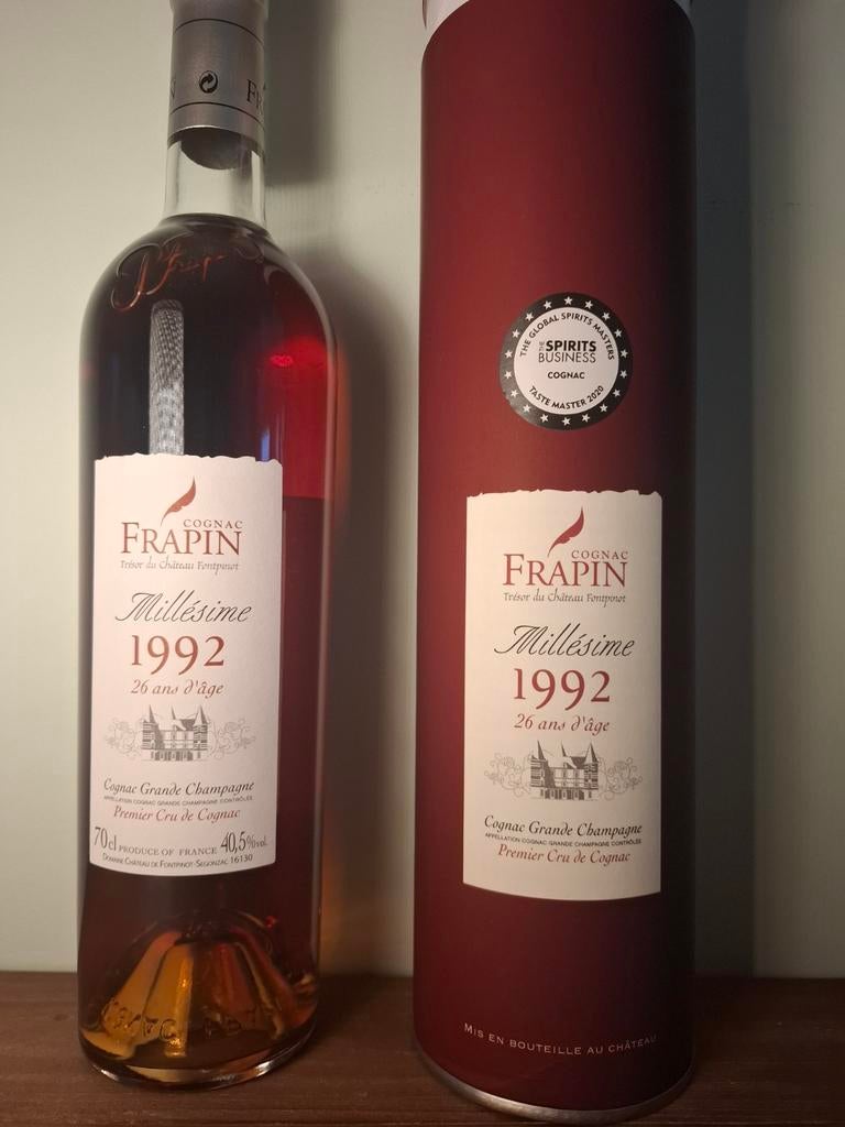 COGNAC FRAPIN 1992 MILLÉSIMES, Collections, Vins, Neuf, Enlèvement ou Envoi, Pleine, Autres types