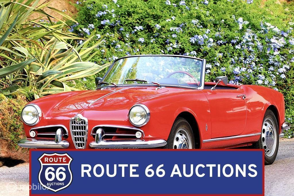 Alfa Romeo Giulietta Spider Veloce | 1958 | Route 66 Auction, Autos, Achat, Entreprise, Boîte manuelle, Autre carrosserie