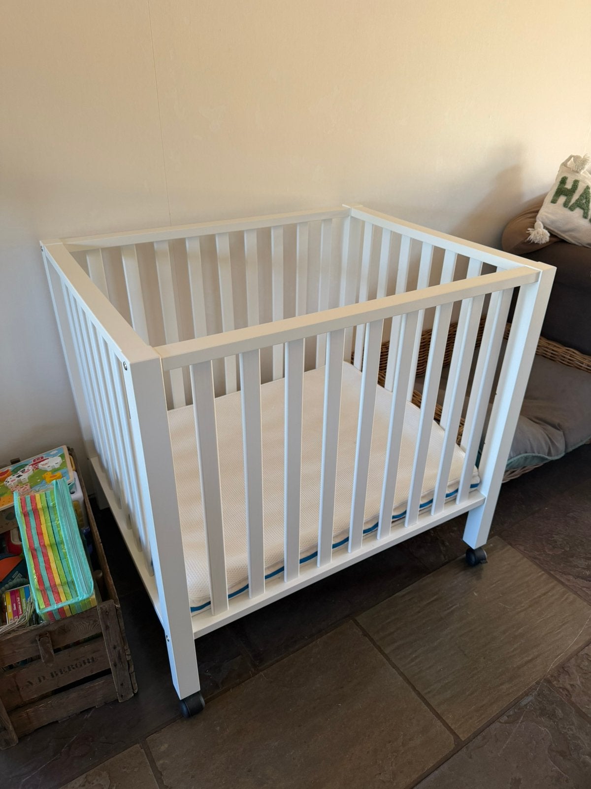 Babypark + matras + aerosleep topper, Ophalen, Zo goed als nieuw