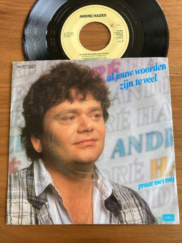 André Hazes – Al Jouw Woorden Zijn Te Veel, Cd's en Dvd's, Vinyl Singles, 7 inch, Ophalen of Verzenden, Beschermende buitenhoes