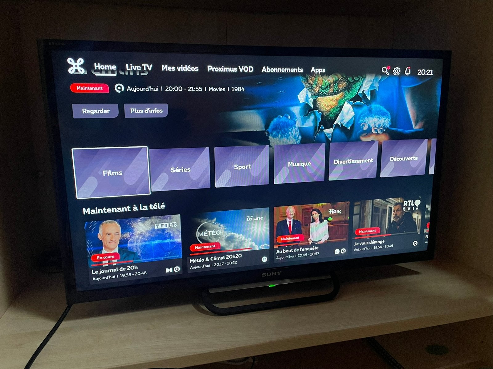 TV Sony Bravia 32 pouces, TV, Hi-fi & Vidéo, Télévisions, 80 à 100 cm, Utilisé, Sony, HD Ready (720p)