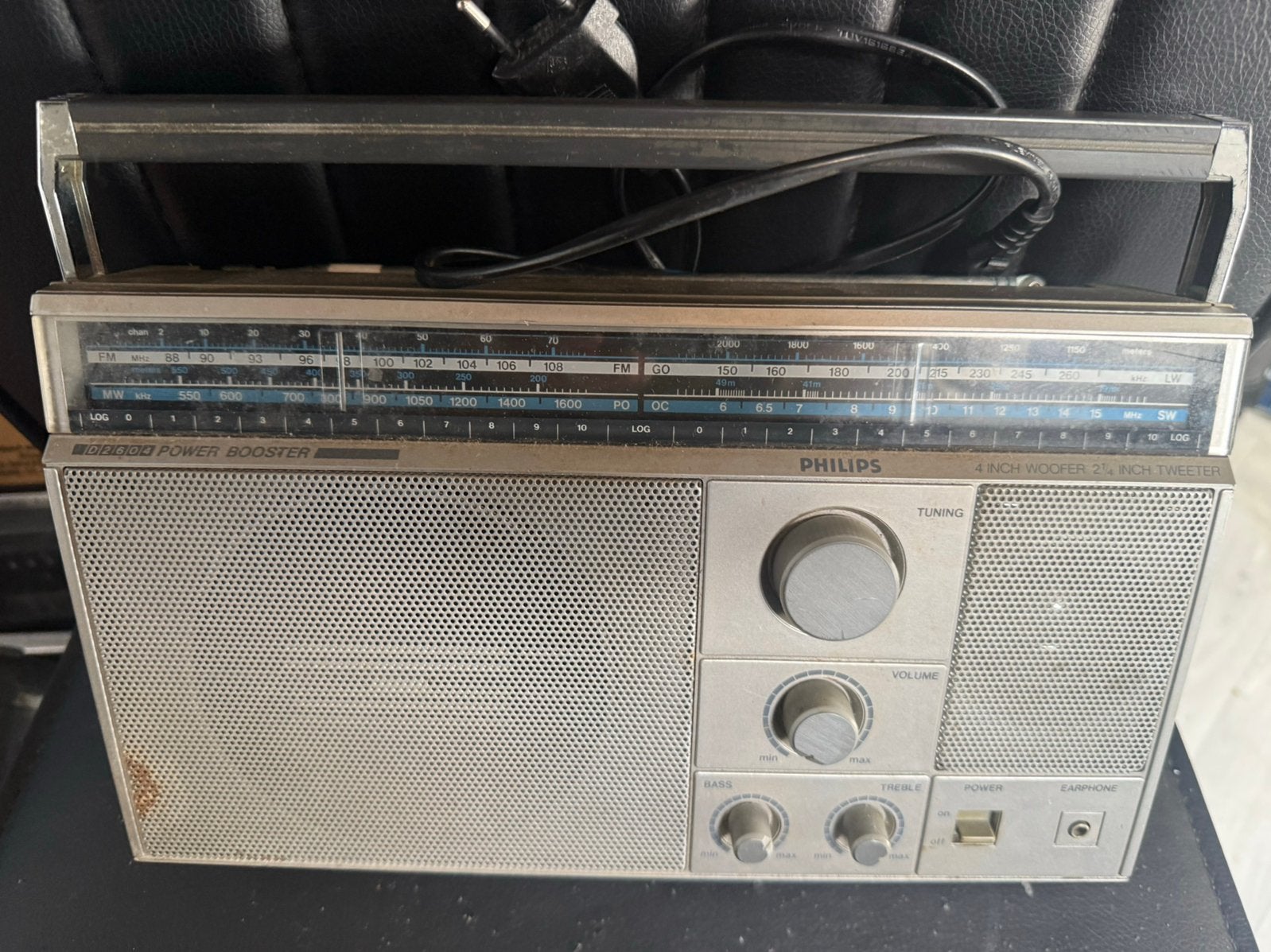 Vintage Philips wereldradio – werkend – FM/MW/LW/SW, Audio, Tv en Foto, Radio's, Ophalen, Radio
