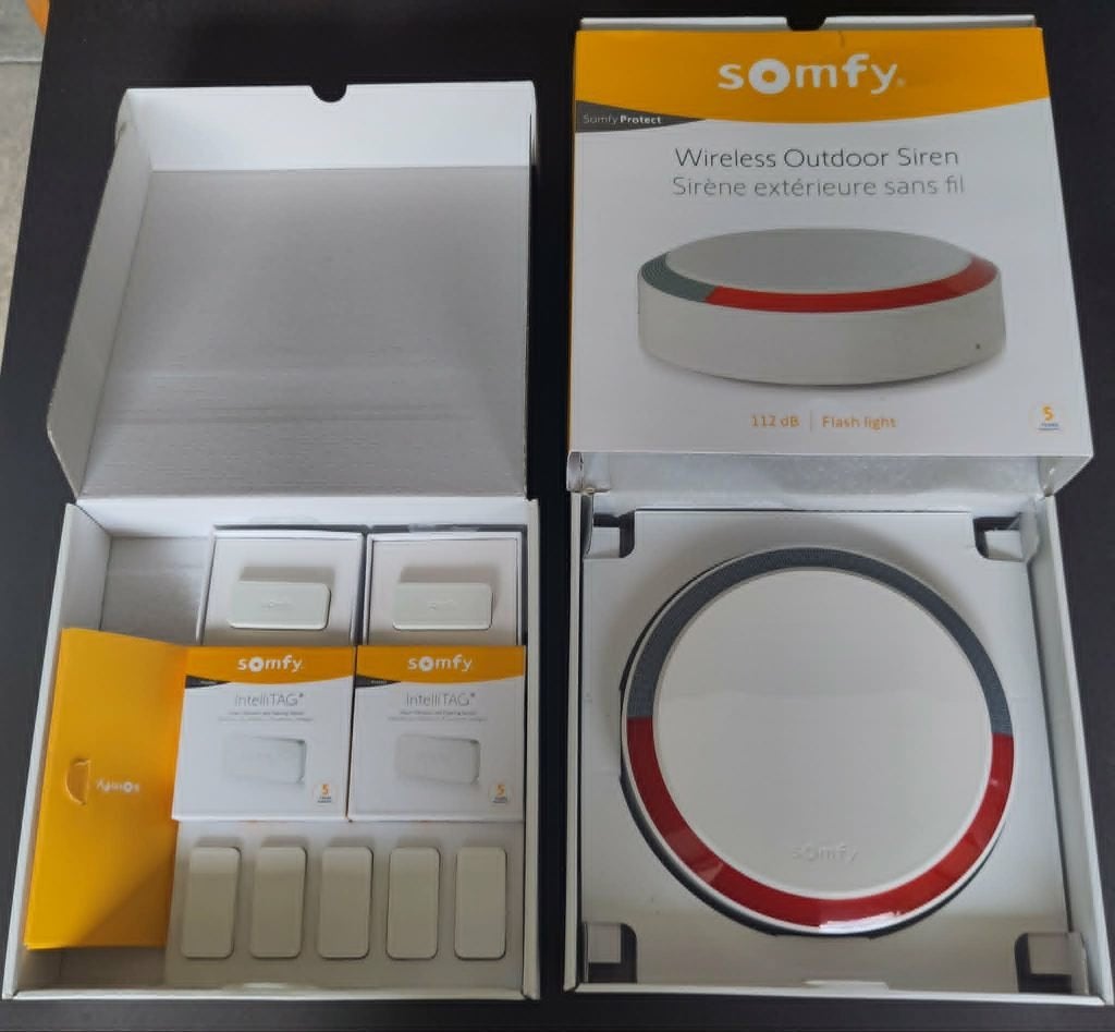 Somfy Sirène et Intellitags, Enlèvement, Comme neuf, Autres matériaux