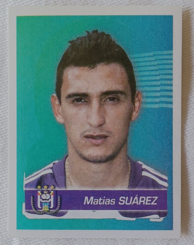 Autocollant Matías Suárez - Pro League 2019-2020, Enlèvement ou Envoi, Comme neuf, Autocollant