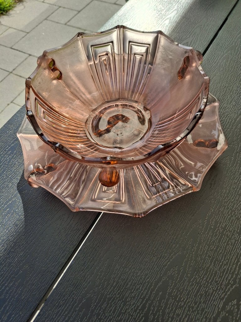 Ancien Art Déco Coupe à fruits -  Années 1930, Enlèvement
