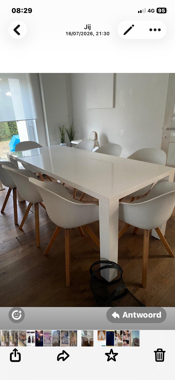 Tafel, Huis en Inrichting, Ophalen, Gebruikt, Vijf personen of meer, Modern