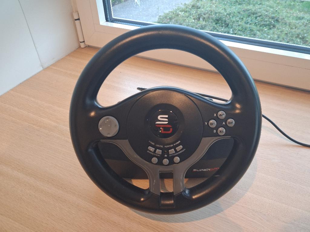 Racestuur met pedalen, Games en Spelcomputers, Ophalen, Racestuur, Overige merken, Zo goed als nieuw