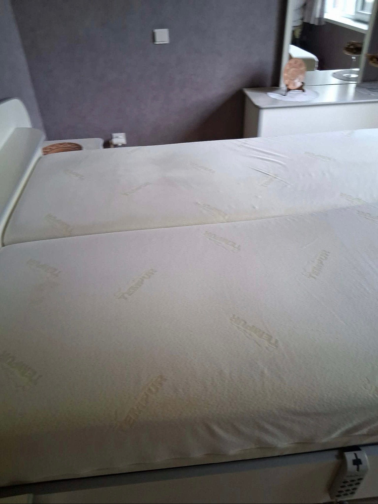 2x tempur matras  70x200  +2x electrische bodem 70x200, Enlèvement, Comme neuf