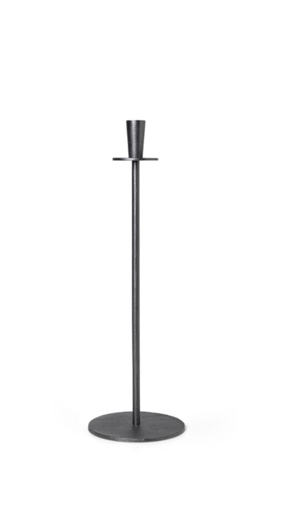 Ferm living hoy casted candle holder black kandelaar, Zwart, Nieuw, Ophalen of Verzenden, Metaal