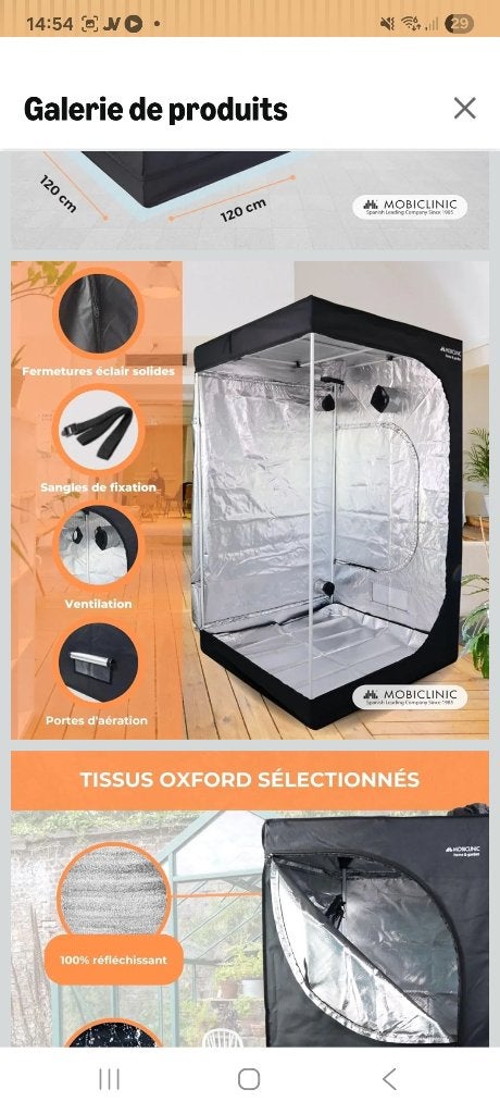 Serre de culture intérieur avec lampe led, Tuin en Terras, Kassen, Ophalen, Gebruikt, Overige materialen, Kweekkas