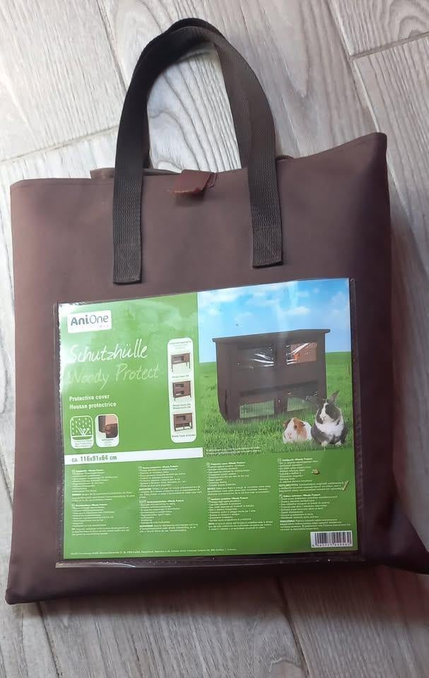 Housse protectrice pour clapier lapins. Marque Woody Protect