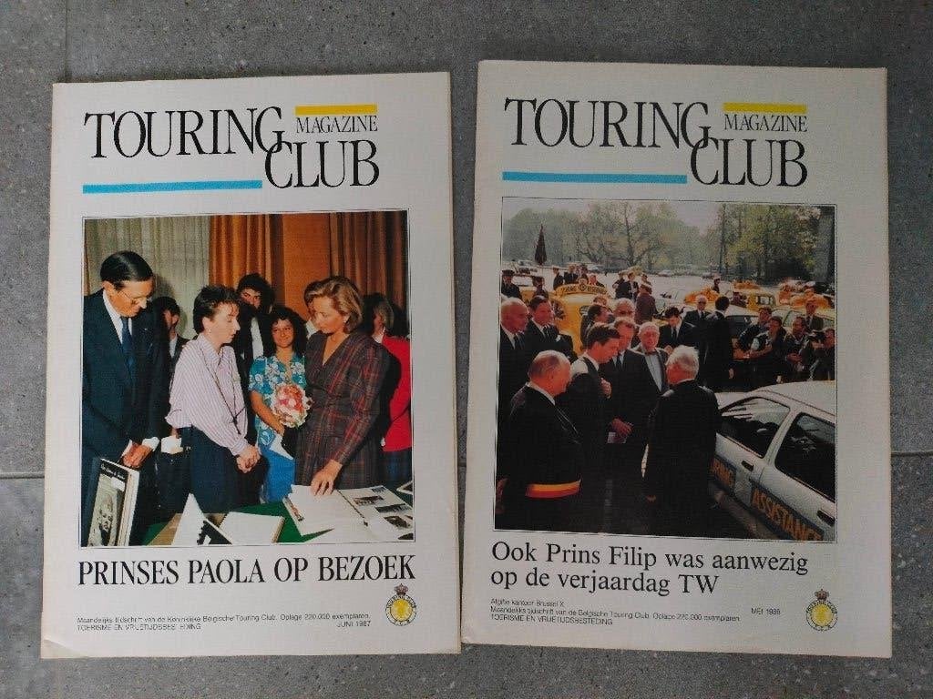 2 tijdschriften Touring Club Magazine: retro koningshuis, Ophalen of Verzenden, Zo goed als nieuw, Tijdschrift of Boek