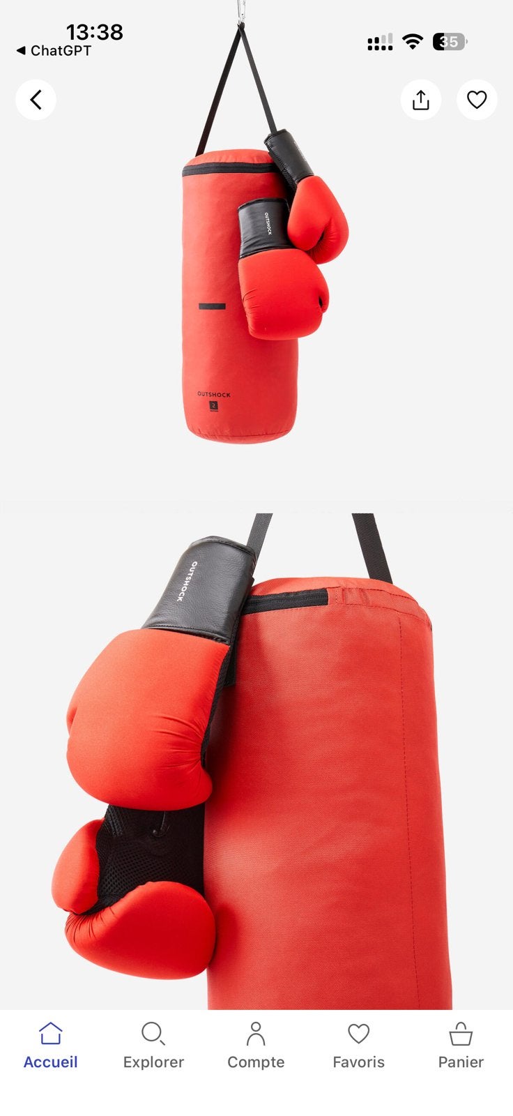 Dispo en Septembre sac de frappe JUNIOR  + gants boxe, Enlèvement, Comme neuf, Gants de boxe