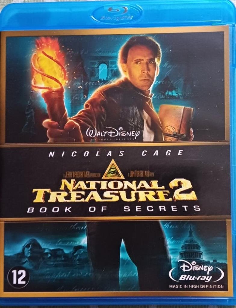 blu ray NATIONAL TREASURE 2 NICOLAS CAGE WALT DISNEY, Enlèvement ou Envoi, Comme neuf