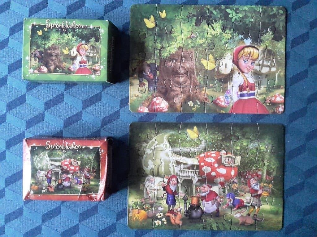 2 Mooie puzzeltjes van de Efteling Sprookjesboom, 24 stukjes, Verzamelen, Ophalen of Verzenden, Zo goed als nieuw