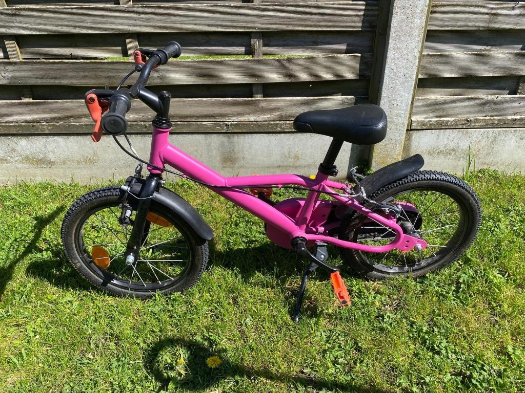 Meisjesfiets, Fietsen en Brommers, Ophalen, B-twin, Gebruikt, Handrem