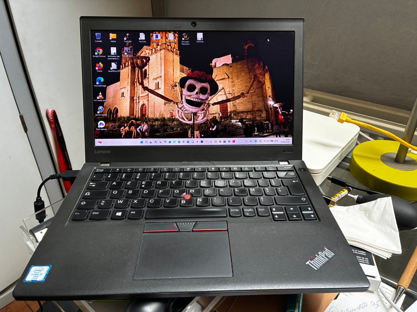 Lenovo Thinkpad x270 i5 8gb 256gb double batterie - Win 11, 256 GB, Lenovo ThinkPad, Enlèvement, Utilisé