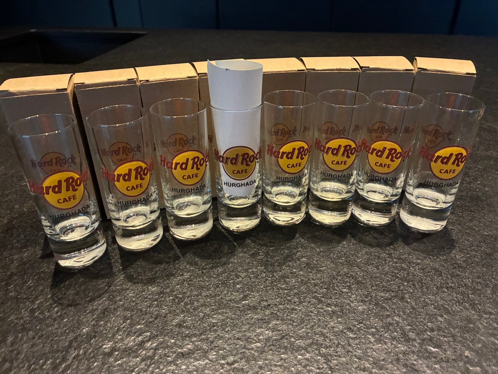 Hard Rock cafe HURGHADA gesloten locatie, Verzamelen, Glas en Drinkglazen, Nieuw, Ophalen