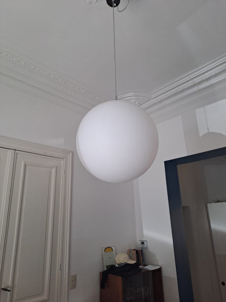 Asteroide hanglamp grote bol, Ophalen, Zo goed als nieuw, Overige materialen, E27 (groot)