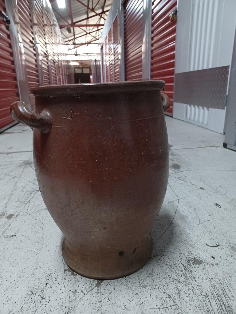 pot en poterie vintage (marron), Enlèvement, Utilisé