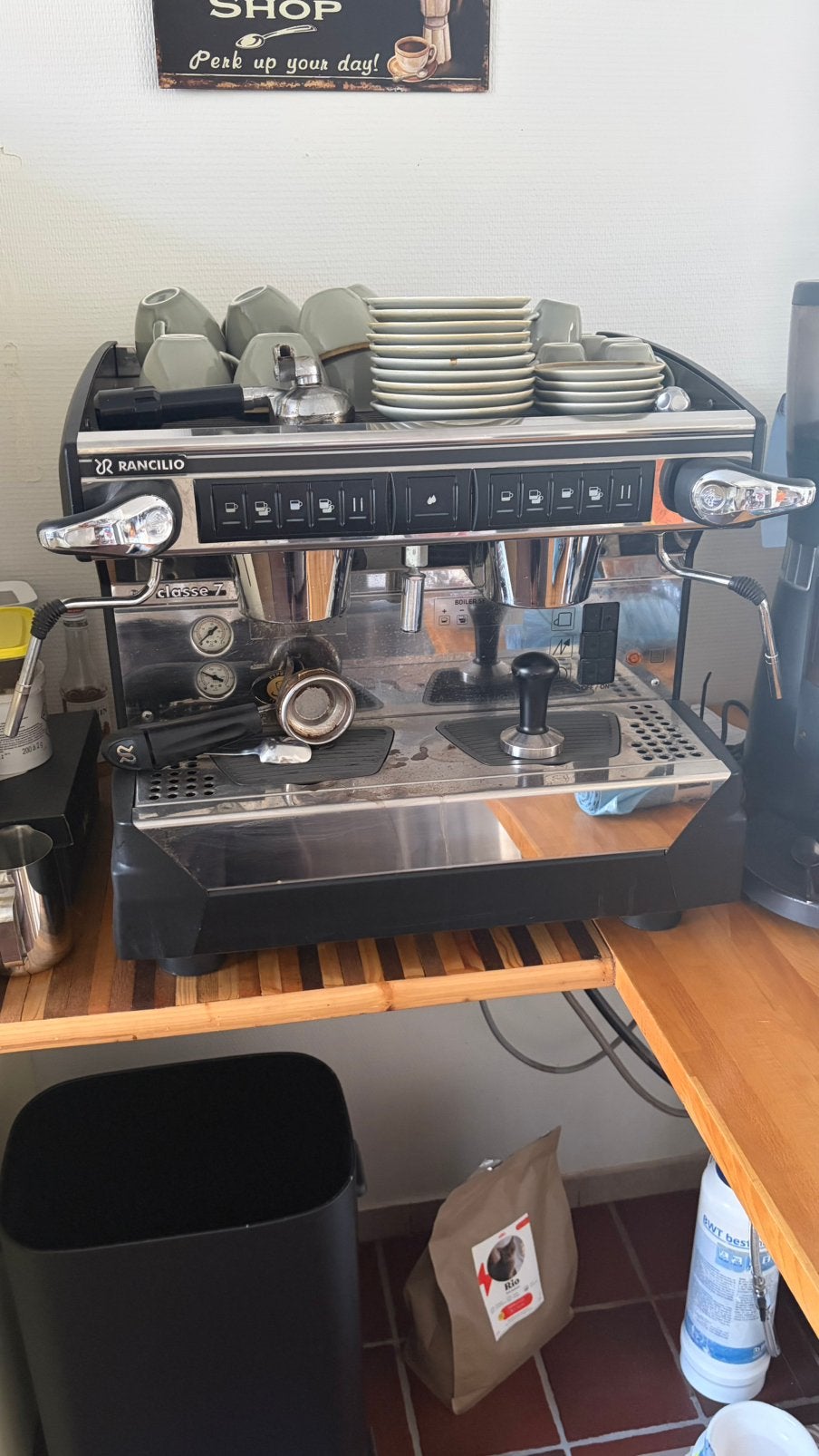 Koffiemachine professioneel Rancillio, Enlèvement