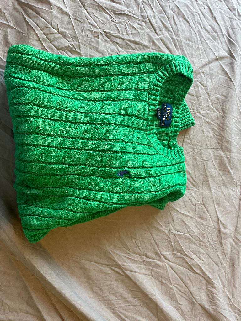 Kabeltrui groen Ralph Lauren, Polo Ralph Lauren, Ophalen of Verzenden, Zo goed als nieuw, Maat 36 (S)