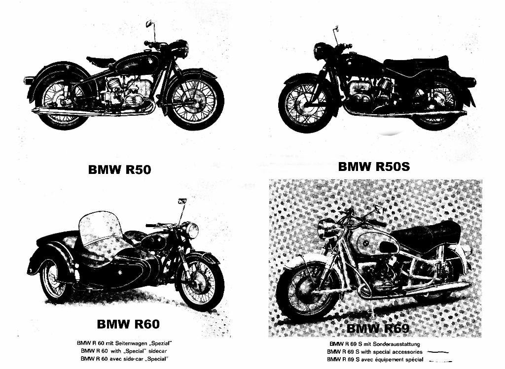 RTM voor BMW-motorfietsen in het Frans (1948-1972)., Motoren, Handleidingen en Instructieboekjes, Ophalen of Verzenden, BMW
