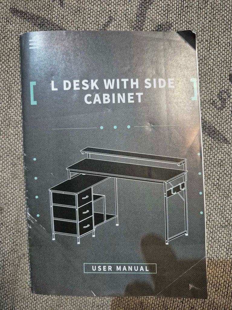 Nieuw Bureau L-Vorm, Huis en Inrichting, Ophalen of Verzenden, Nieuw