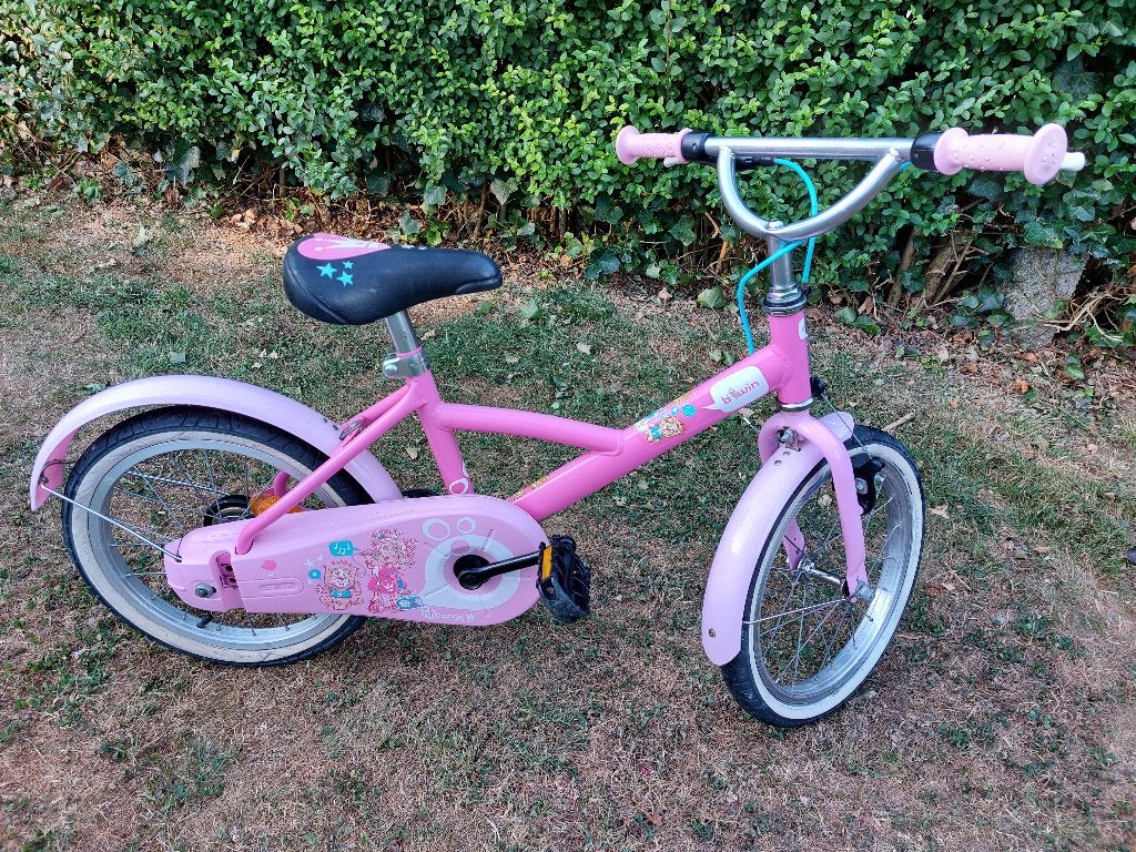 Vélo Filles 16, Frein sur jante, Comme neuf, Enlèvement, BTwin Décathlon