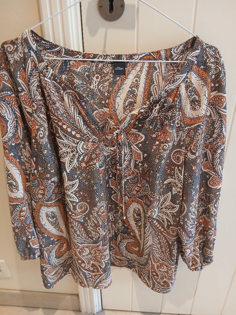bloes S. Oliver maat 42, Kleding | Dames, Blouses en Tunieken, Bruin, Maat 42/44 (L), S. Oliver, Ophalen of Verzenden