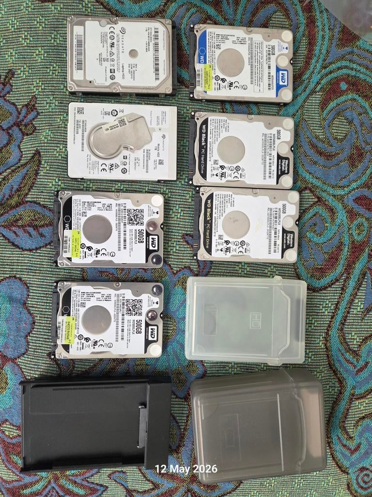 Voor computer HDD, Computers en Software, Harde schijven, Zo goed als nieuw, Laptop, HDD, SATA, Ophalen