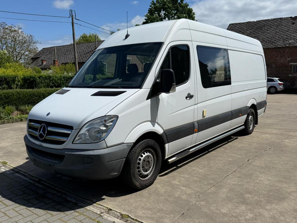 Mercedes sprinter 316 CDI L3H2 7 zitplaatsen airco, Euro 5, Achterwielaandrijving, Leder en Stof, Particulier