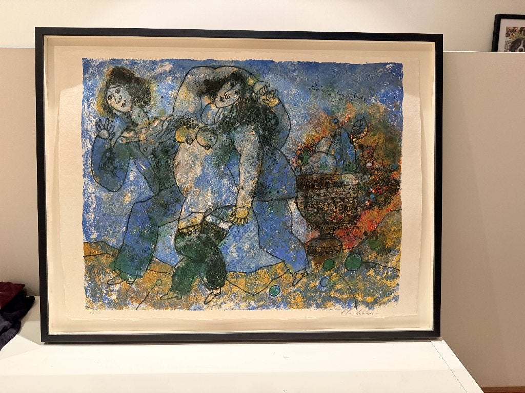 Theo Tobiasse zeefdrukken - gesigneerd, Schilderkunst