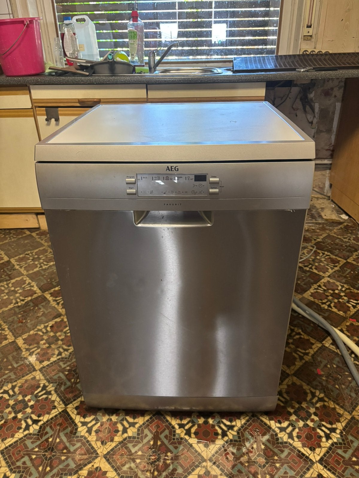 AEG FFB53630ZM Vaatwasser – Inox – Perfect Werkend, Ophalen, Zo goed als nieuw, Vrijstaand