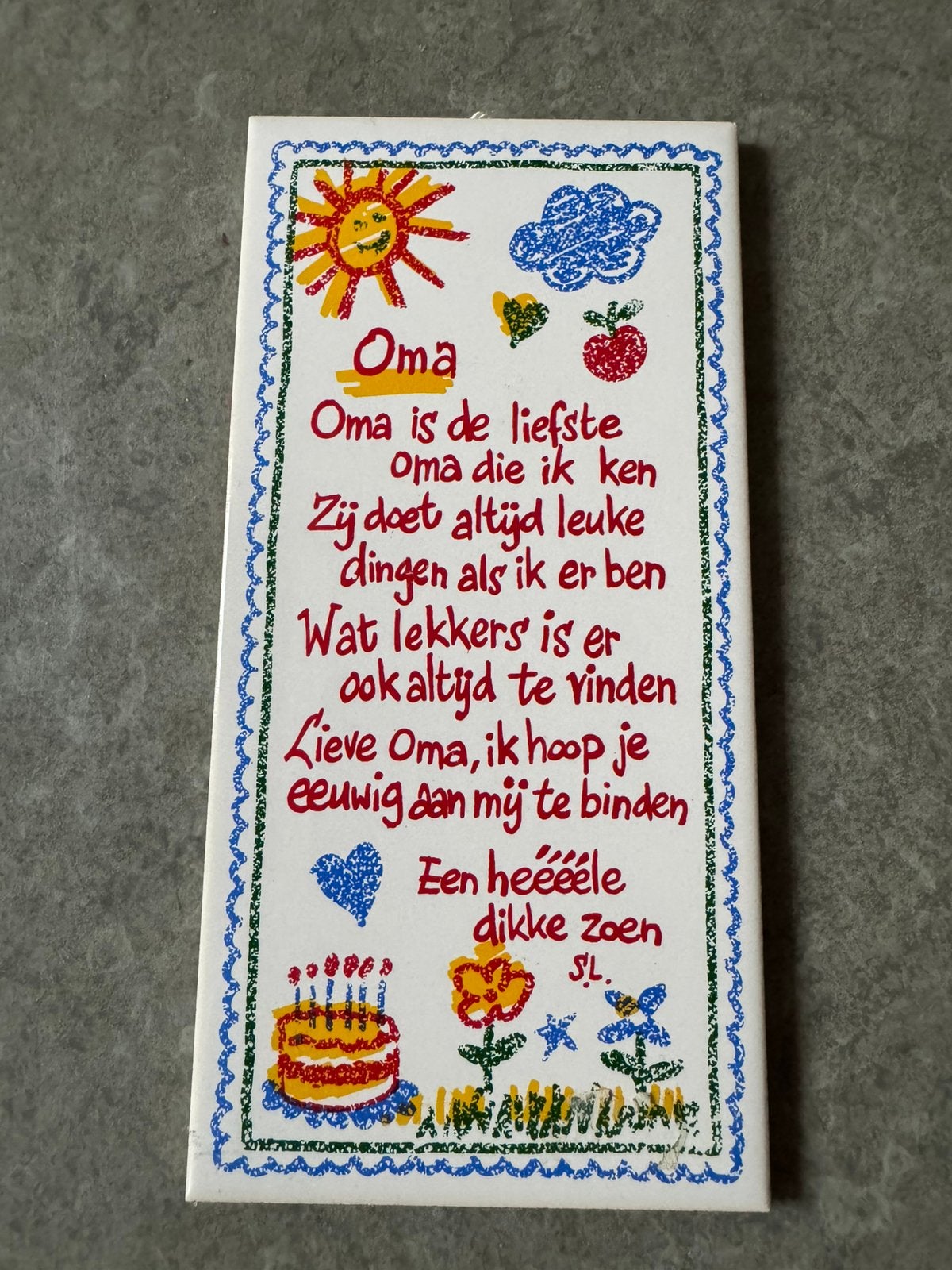 Spreuk wandbord, Ophalen of Verzenden, Zo goed als nieuw