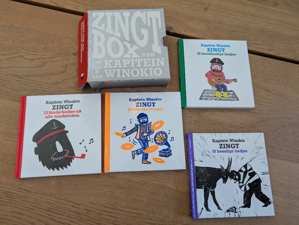 Box Kapitein Winokio zingt, Cd's en Dvd's, Cd's | Kinderen en Jeugd, Ophalen of Verzenden, Zo goed als nieuw, Boxset, Muziek