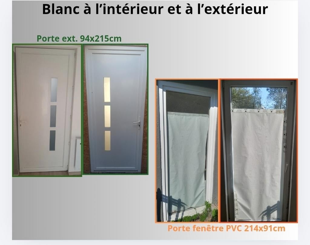 1 porte entrée et 1 porte fenêtre, Enlèvement
