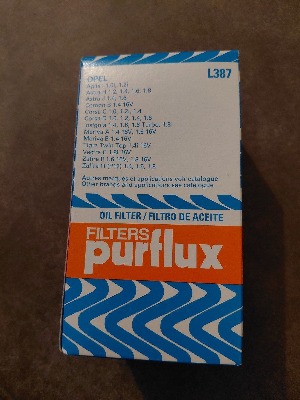 Purflux oliefilter, Ophalen, Opel