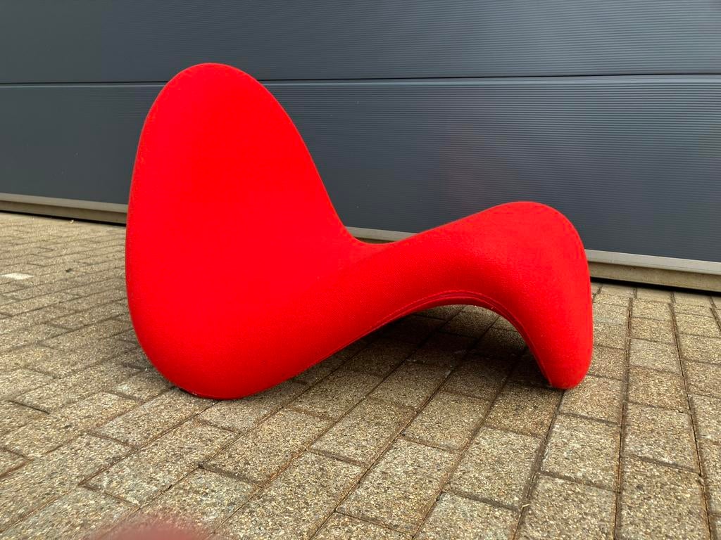 Artifort Tongue F577 rouge Kvadrat Pierre Paulin État neuf !, Enlèvement ou Envoi, Tissus, B&B italia cassina vitra knoll togo mah jong sede edra leolux