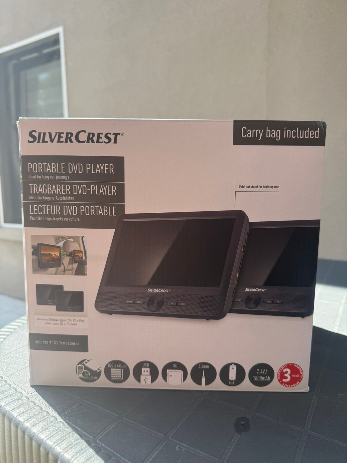 Portable DVD Player, Audio, Tv en Foto, DVD spelers, Ophalen, Zo goed als nieuw, Draagbaar