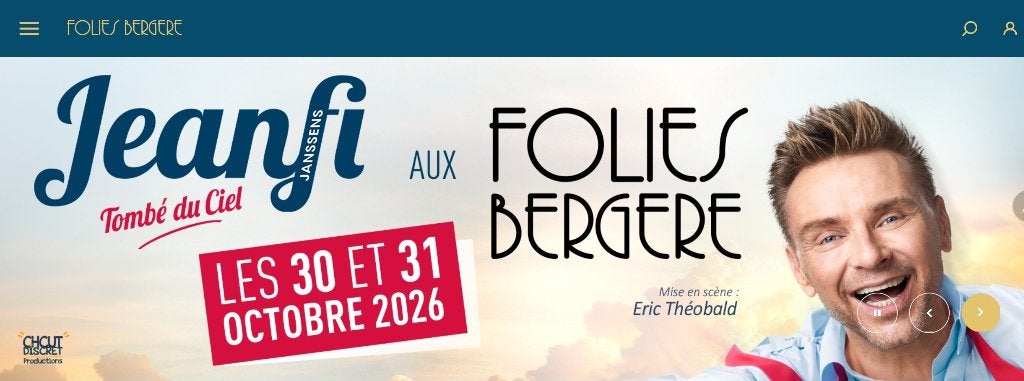 Spectacle Jeanfi Janssens aux Folies bergère - Paris, Tickets & Billets, Une personne