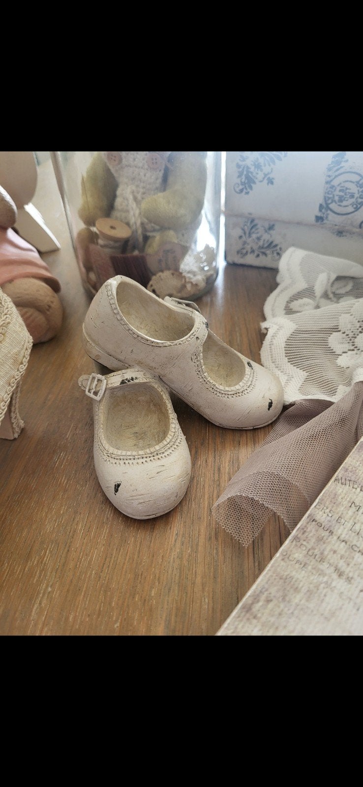 Decoratie schoentjes steen, Kinderen en Baby's, Ophalen, Schoentjes